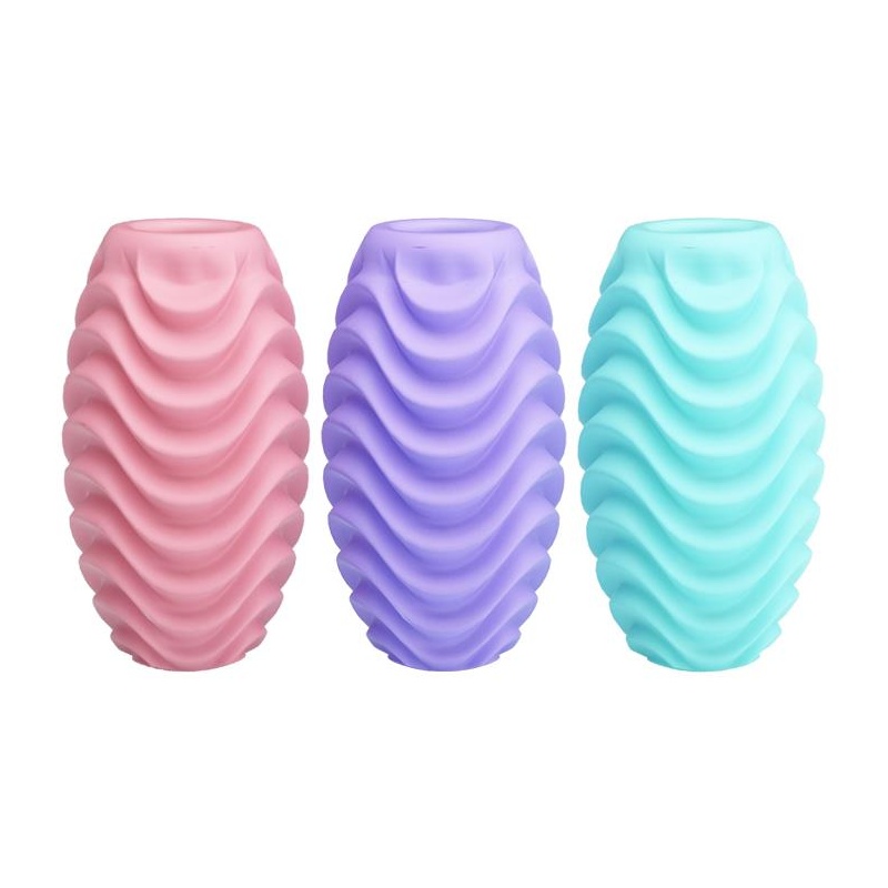 Zestaw masturbatorów Egg Set - elastyczna struktura (opakowanie 27,5 cm) - 3