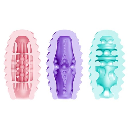 Zestaw masturbatorów Egg Set - elastyczna struktura - 6