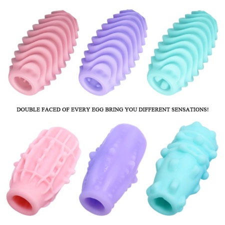 Zestaw masturbatorów Egg Set - elastyczna struktura (opakowanie 27,5 cm) - 8