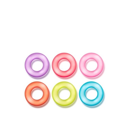 Pierścienie na penisa King of the Ring 6-Pack - Elastomer TPE, szerokość 3,5 cm - 3