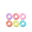 Pierścienie na penisa King of the Ring 6-Pack - Elastomer TPE, szerokość 3,5 cm - 3
