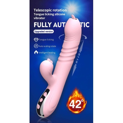 Wibrator Fairy 20 cm z ruchem posuwisto-zwrotnym i rotacją - 1 2