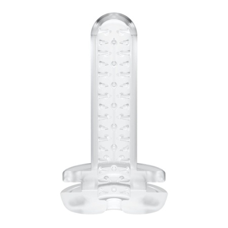 Wkładka (sleeve) do masturbatora Blowjoy Sexpresso - sfalowana powierzchnia wewnętrzna, ABS Elastomer, 7,5 × 14 cm - 3