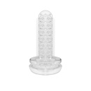 Wkładka (sleeve) do masturbatora Blowjoy Sexpresso - sfalowana powierzchnia wewnętrzna, ABS Elastomer, 7,5 × 14 cm - 4