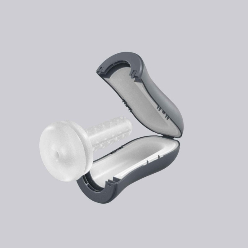 Wkładka (sleeve) do masturbatora Blowjoy Sexpresso - sfalowana powierzchnia wewnętrzna, ABS Elastomer, 7,5 × 14 cm - 5