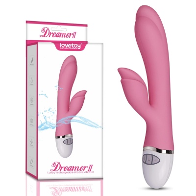 Wibrator Dreamer II silikonowy 20,5 cm różowy - 1