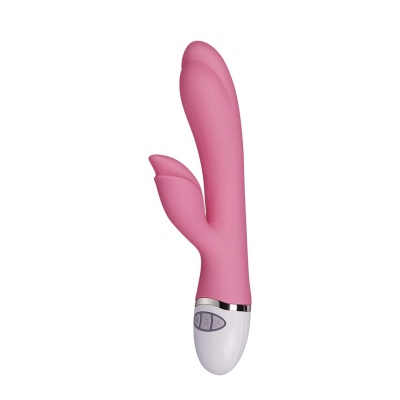 Wibrator Dreamer II silikonowy 20,5 cm różowy - 1 2