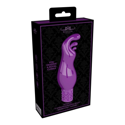 Exquisite - Rechargeable Silicone Bullet - Purple - 1 2
