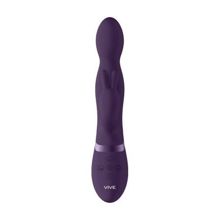 Wibrator królik Niva 360degrees Rabbit Purple - obrotowa stymulacja punktu G i łechtaczki, 3 silniki, długość 21,5 cm - 10