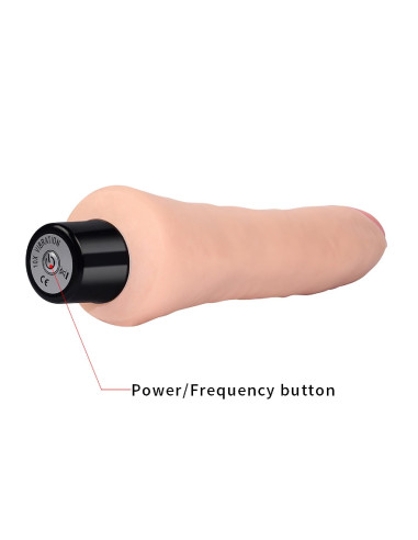 9"" REAL SOFTEE Vibrating Dildo