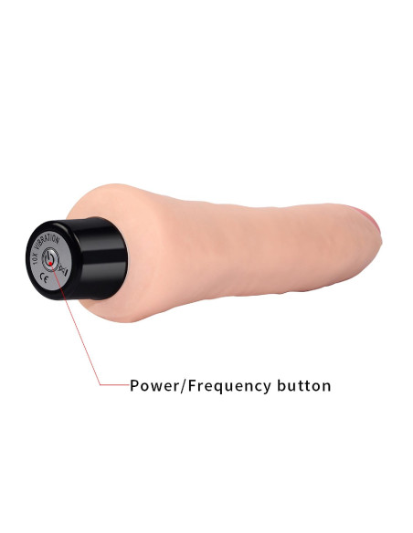 9"" REAL SOFTEE Vibrating Dildo