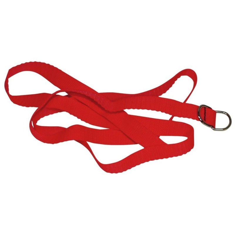 Zestaw do bondage Bad Kitty Red Giant – 8 elementów: wyściełane mankiety 34 × 5 cm, knebel kulkowy 4 cm i pas mocujący 143 cm - 7