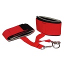 Zestaw do bondage Bad Kitty Red Giant – 8 elementów: wyściełane mankiety 34 × 5 cm, knebel kulkowy 4 cm i pas mocujący 143 cm - 9