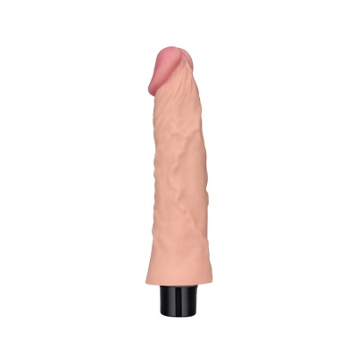 Wibrator Real Softee 20,3 cm Beżowy z Wibracjami - 1 2