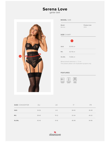 Bielizna-Serena Love pas do pończoch   XS/S