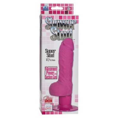 Wibrator Super Stud z przyssawką, wodoodporny, 13 cm - 1 2