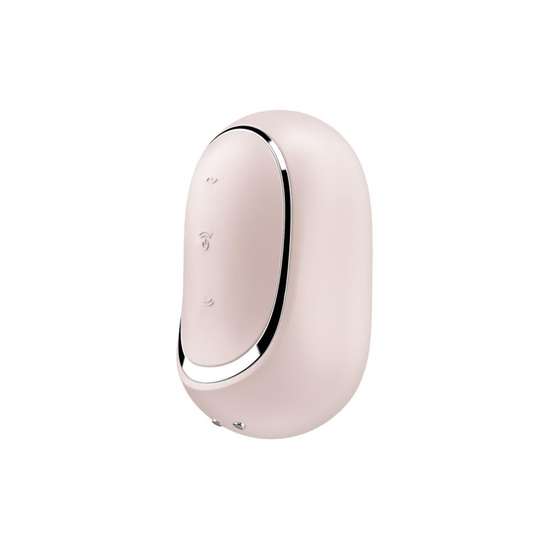 Stymulator łechtaczki Pro To Go 2 beige - fale powietrzne i wibracja, długość 9 cm, dysza 1,9 cm - 6