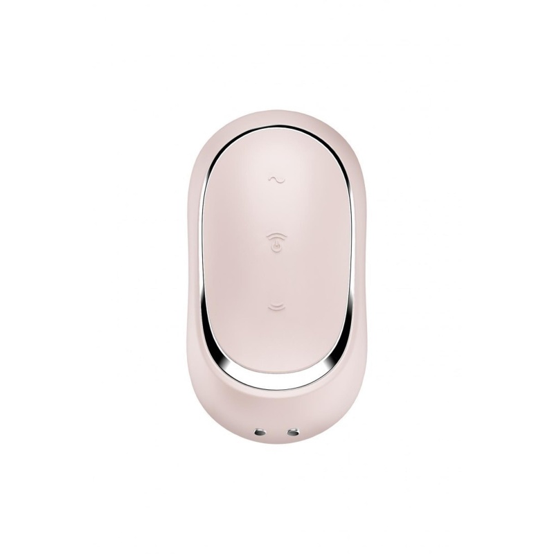 Stymulator łechtaczki Pro To Go 2 beige - fale powietrzne i wibracja, długość 9 cm, dysza 1,9 cm - 7