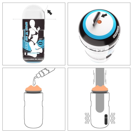 Masturbator wibrujący usta Mouth Stamina Tunnel 16 cm - 4