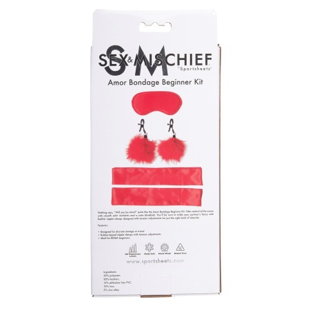 SPORTSHEETS SM AMOR BONDAGE BEGINNER KIT - 5
