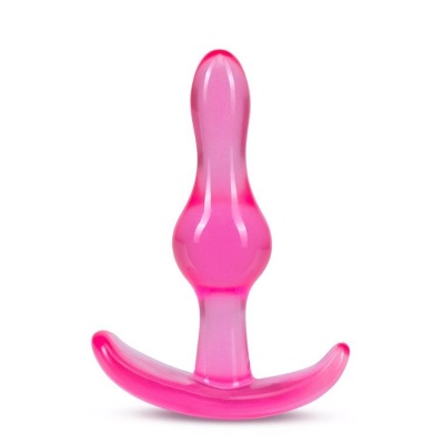 Korek analny Curvy - stożkowy kształt, TPE, długość 8,9 cm, średnica 2,5 cm - 1 2
