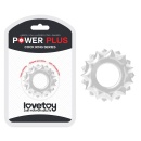 Pierścień erekcyjny Power Plus przezroczysty 2-4 cm z wypustkami - 1