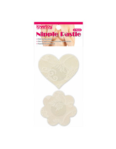 Lace Heart and Flower Nipple Pasties (2 Pack)