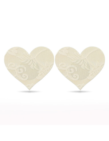 Lace Heart and Flower Nipple Pasties (2 Pack)