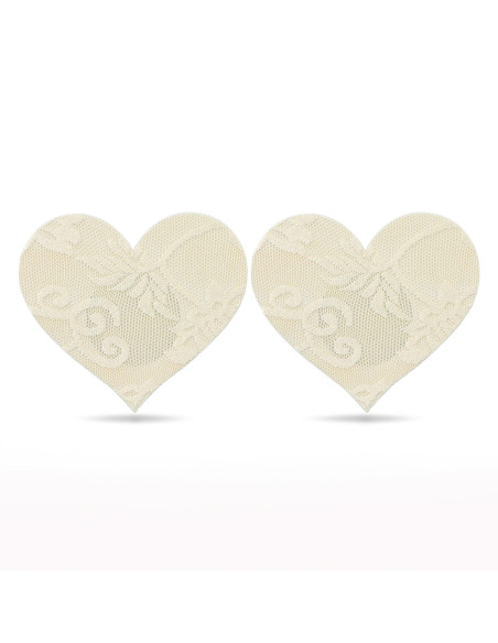 Lace Heart and Flower Nipple Pasties (2 Pack)