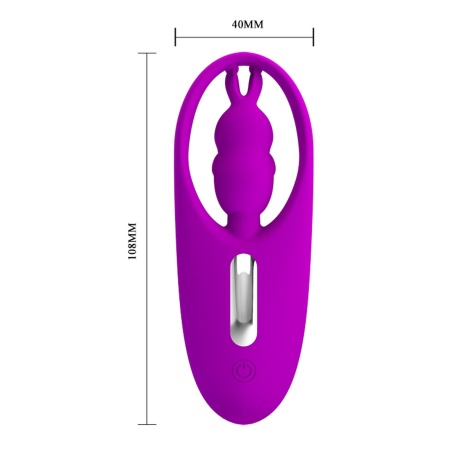 Wibrator do majtek Wild Rabbit z pilotem - 10,8 x 4 cm - 4