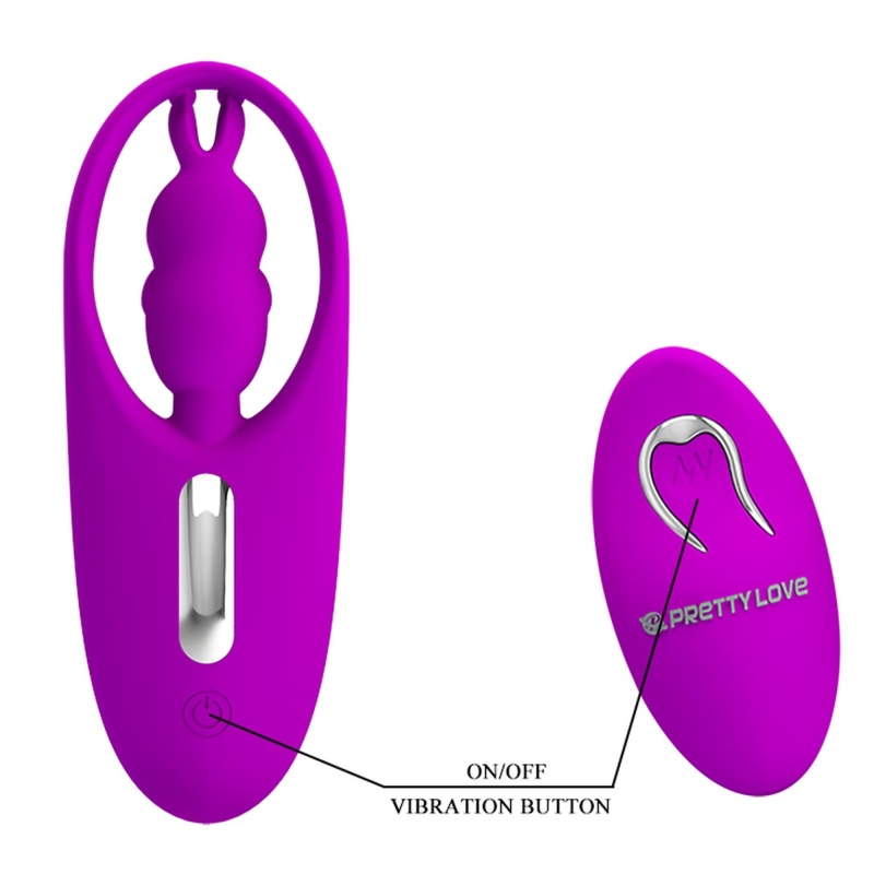 Wibrator do majtek Wild Rabbit z pilotem - 10,8 x 4 cm - 5