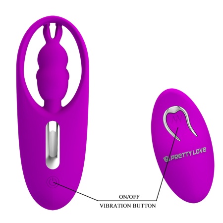 Wibrator do majtek Wild Rabbit z pilotem - 10,8 x 4 cm - 5