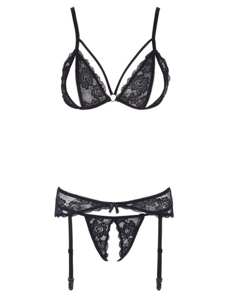 Lace Suspender Set S