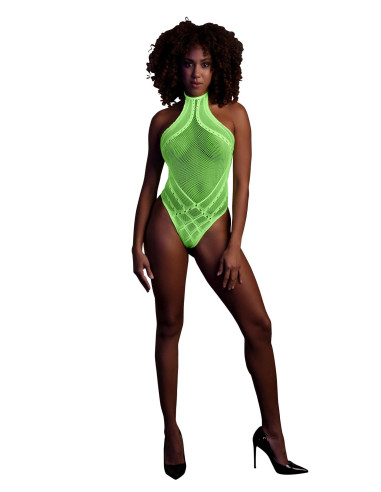 Body with Halter Neck - Neon Green - XS/XL