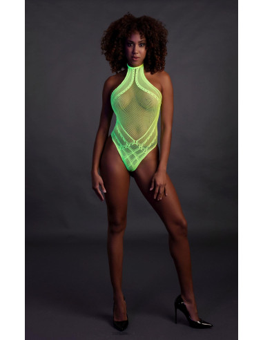 Body with Halter Neck - Neon Green - XS/XL