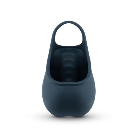 Stimulating Ball Pouch Blue - wibrujący stymulator jąder z pierścieniem erekcjnym, silikon medyczny, długość 12,5 cm - 4