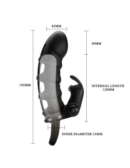 PRETTY LOVE -Cuper PENIS SLEEVE, 10 vibration functions