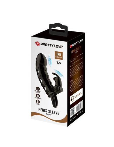 PRETTY LOVE -Cuper PENIS SLEEVE, 10 vibration functions
