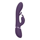 Wibrator króliczek Tama Purple z 3 silnikami NG F1 i falującym trzonem, długość 27,6 cm - 3
