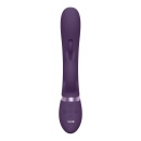 Wibrator króliczek Tama Purple z 3 silnikami NG F1 i falującym trzonem, długość 27,6 cm - 4
