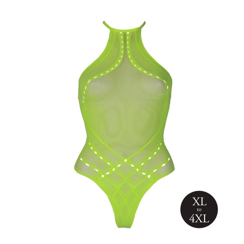 Body with Halter Neck - Neon Green - XL/XXXXL - 6