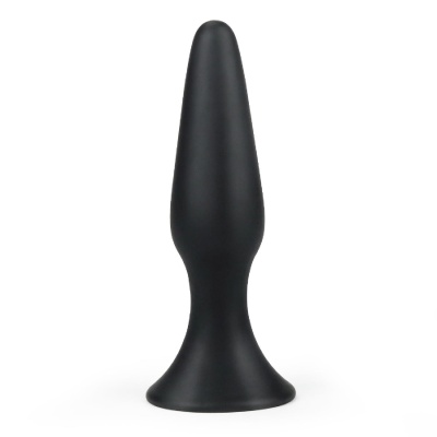 Korek analny Lure Me S 11,5 cm - silikon, czarny, dla początkujących - 1 2