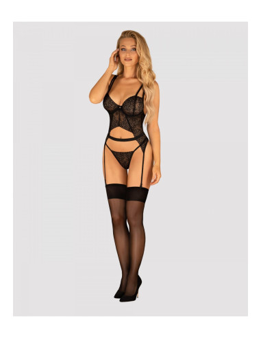 Bielizna-Yaskana gorset czarny   XS/S