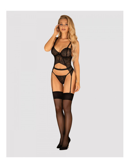 Bielizna-Yaskana gorset czarny   XS/S