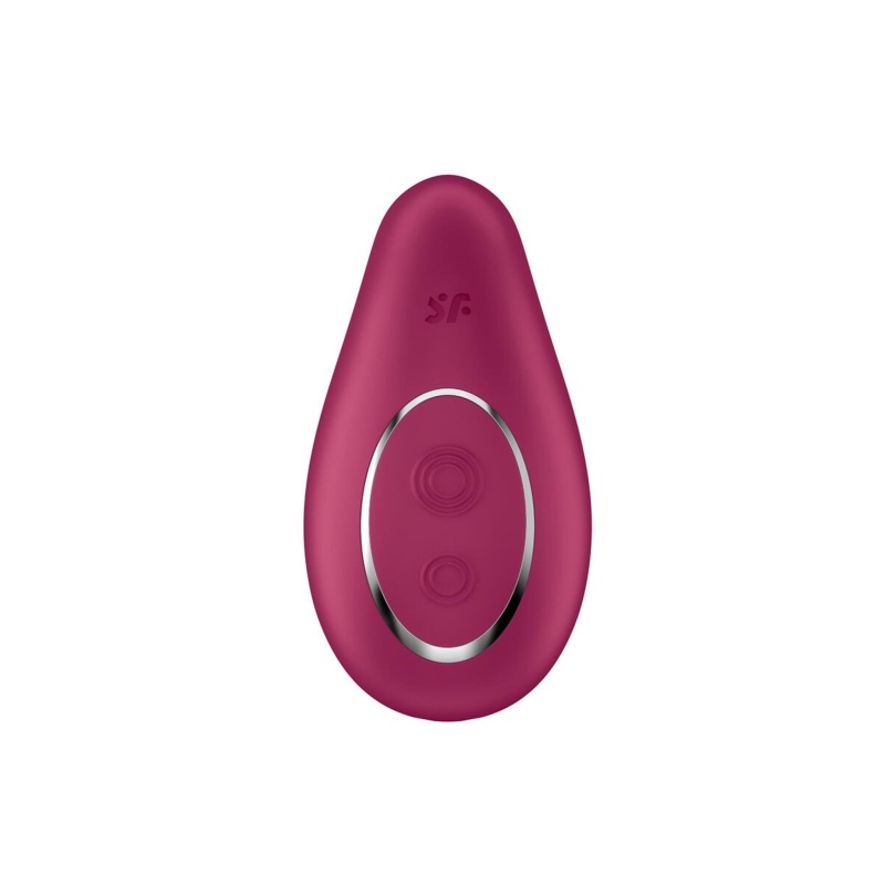 Dipping Delight Berry - wibrator łechtaczkowy z elastyczną końcówką 9 cm - 1