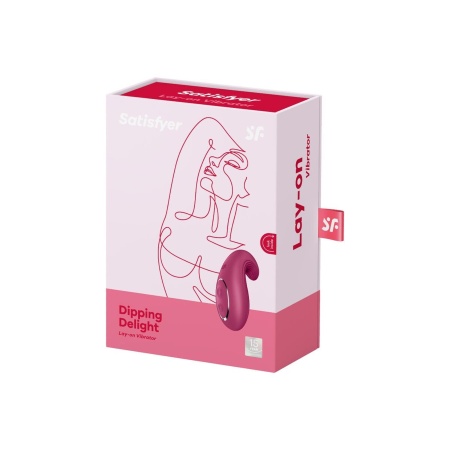 Dipping Delight Berry - wibrator łechtaczkowy z elastyczną końcówką 9 cm - 4