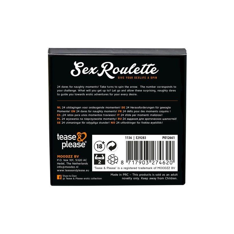 Gra erotyczna Sex Roulette Naughty Play z 24 wyzwaniami dla par - 4
