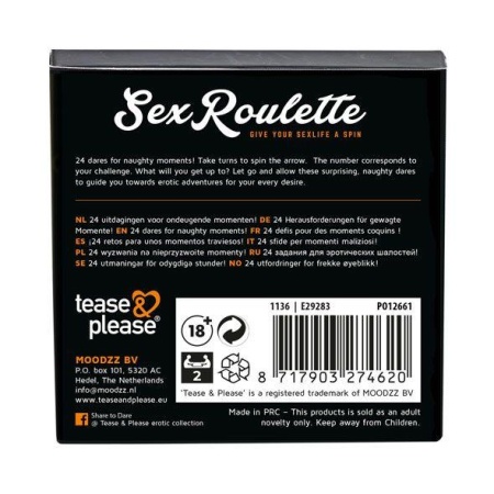Gra erotyczna Sex Roulette Naughty Play z 24 wyzwaniami dla par - 4