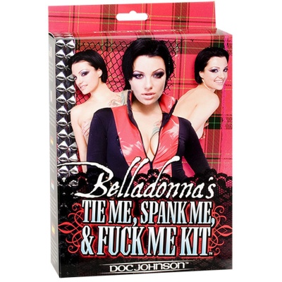 Zestaw BDSM Belladonna Tie Me Spank Me Fuck Me 3 elementy różowy - 1