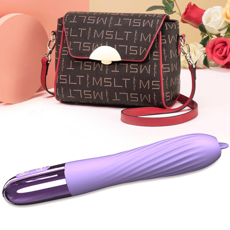 Wibrator Silicone Vibrator USB - 10 trybów wibracji, funkcja ogrzewania, ruchomy stymulator punktu G, smukła cylindryczna konstr - 5